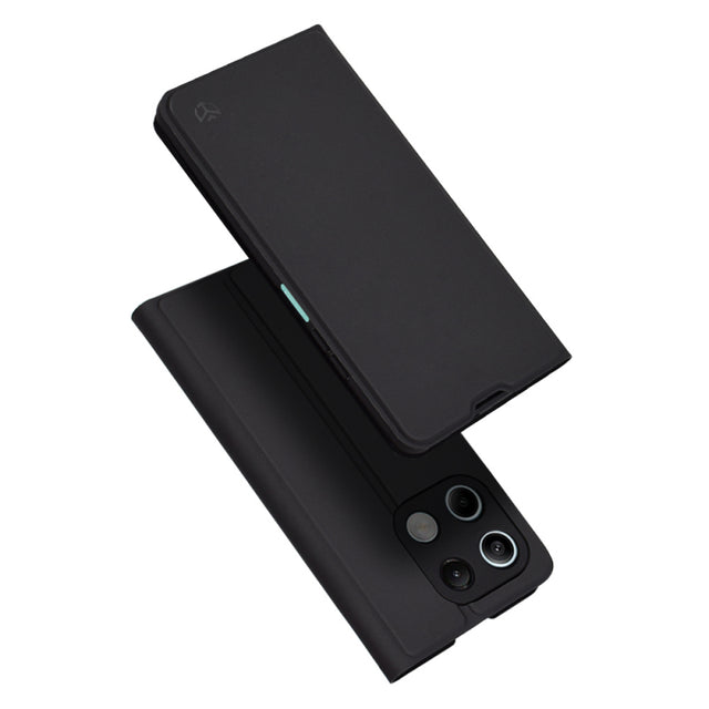 Husa pentru Xiaomi Redmi Note 13 5G, Techsuit, Magskin Book, Neagra