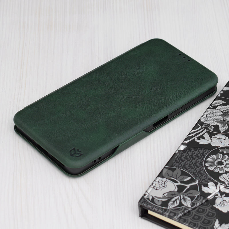 Husa pentru Xiaomi Redmi Note 13 5G, Techsuit, Safe Wallet Plus, Verde