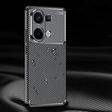 Husa pentru Xiaomi Redmi Note 13 Pro 4G / Poco M6 Pro 4G, Techsuit, CarbonFiber, Neagra