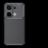 Husa pentru Xiaomi Redmi Note 13 Pro 4G / Poco M6 Pro 4G, Techsuit, CarbonFiber, Neagra