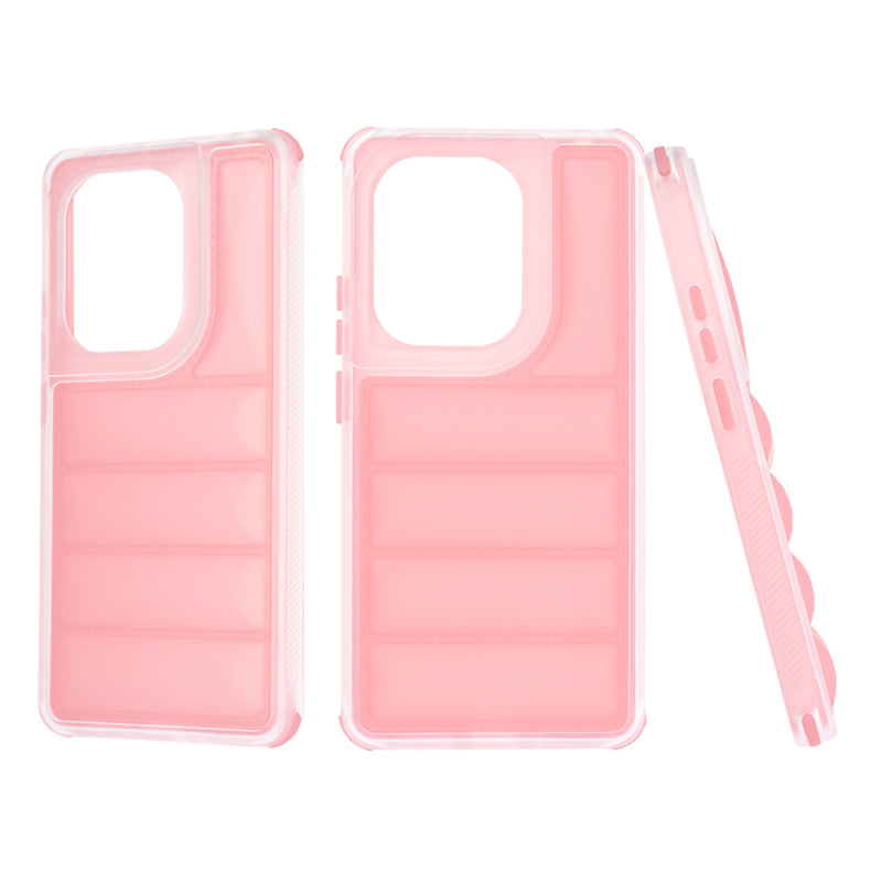 Husa pentru Xiaomi Redmi Note 13 Pro 4G / Poco M6 Pro 4G, Techsuit, Wave Shield, Roz