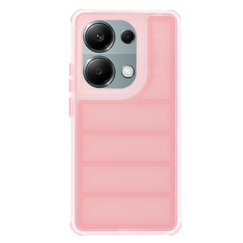Husa pentru Xiaomi Redmi Note 13 Pro 4G / Poco M6 Pro 4G, Techsuit, Wave Shield, Roz