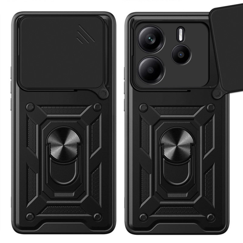 Husa pentru Xiaomi Redmi Note 14 4G (Standard), Techsuit, CamShield, Verde