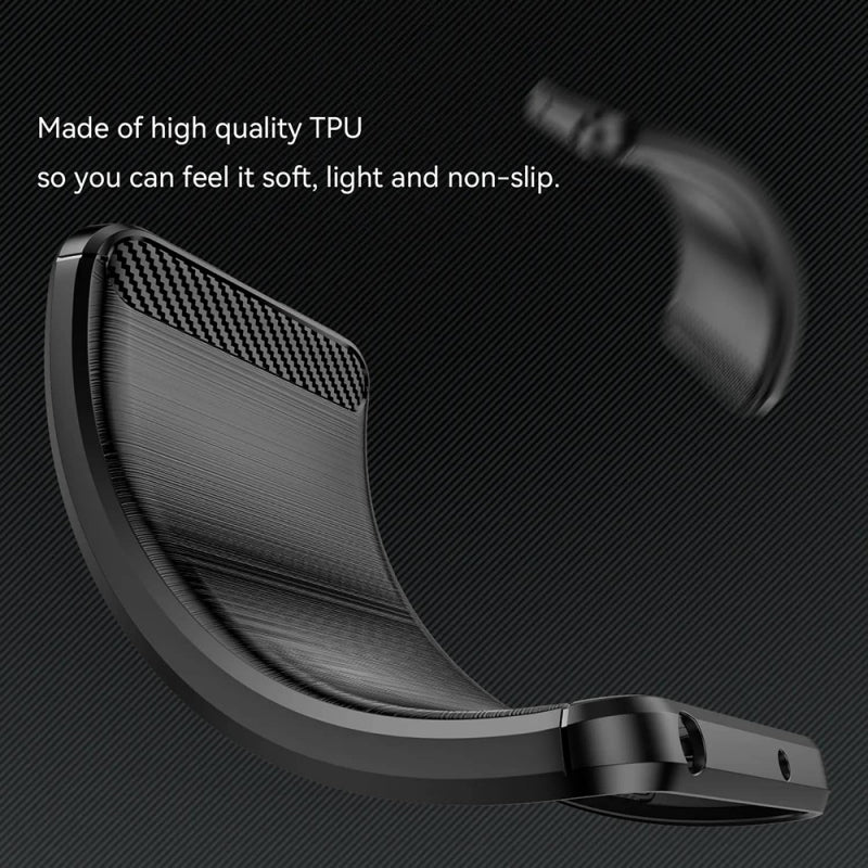 Husa pentru Xiaomi Redmi Note 14 Pro 4G, Techsuit, Carbon, Neagra