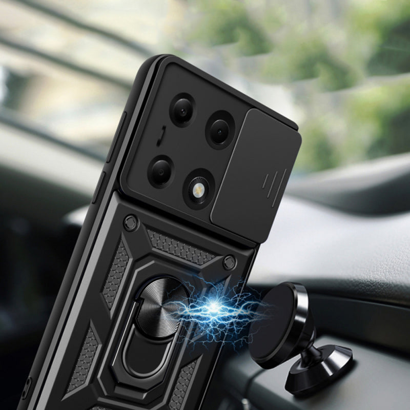 Husa pentru Xiaomi Redmi Note 14S / Note 13 Pro 4G / Poco M6 Pro 4G, Techsuit, CamShield, Albastra