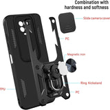 Husa pentru Xiaomi Redmi Note 9S / Note 9 Pro / Note 9 Pro Max, Techsuit, CamShield, Neagra
