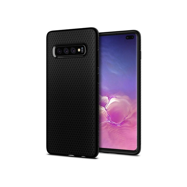 Husa pentru Samsung Galaxy S10+ G975, Spigen, Liquid Air, Neagra 606CS25764