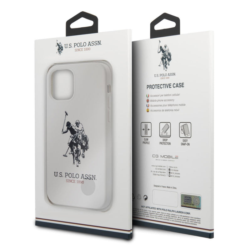 Husa pentru Apple iPhone 12 Pro Max, U.S. Polo, Big Horse, Alba USHCP12LSLHRWH