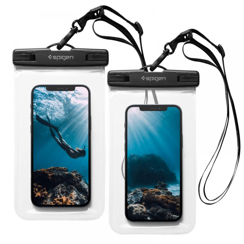 Husa Universala Waterproof pentru Telefon max. 3.5inch - 7inch, Spigen, A601, Set 2 buati