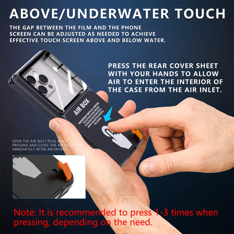 Husa Universala Waterproof pentru Telefon max. 6.9inch, ShellBox, AirBox