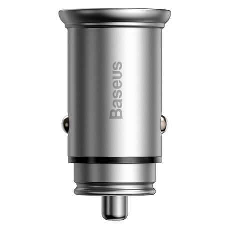 Incarcator Auto Baseus Circular Metal, 30W, 5A, 1 x USB-A - 1 x USB-C