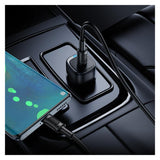 Incarcator Auto Cu Cablu USB-C Borofone BZ34A Cloud, 20W, 3A, 1 x USB-C