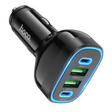 Incarcator Auto HOCO Guide NZ11, 72W, 3A, 2 x USB-A - 2 x USB-C