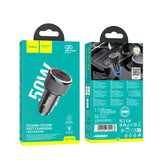 Incarcator Auto HOCO NZ14B, 50W, 3A, 2 x USB-C