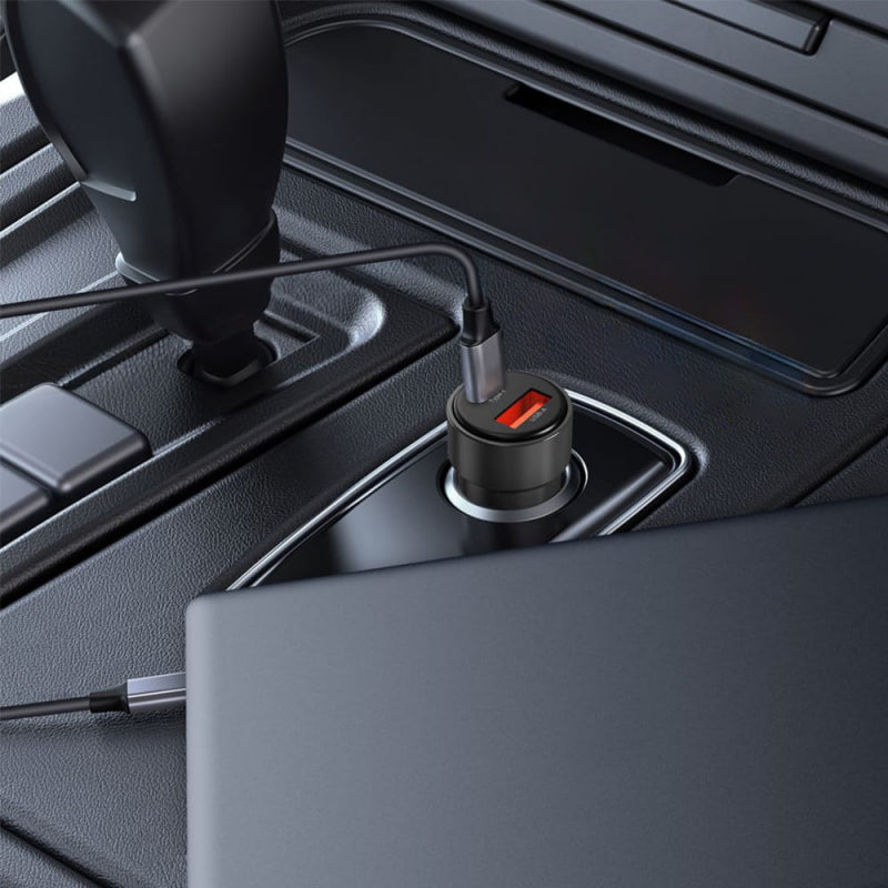 Incarcator Auto Tech-Protect CC03, 75W, 3A, 1 x USB-A - 1 x USB-C