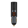 Incarcator Auto Baseus Share Together, 120W, 3A, 1 x Extensie Bricheta - 2 x USB-A, Negru CCBT-D0G