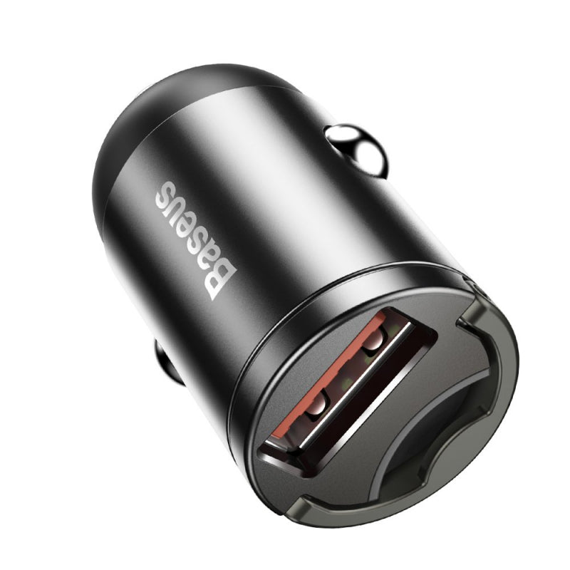 Incarcator Auto Baseus Star Mini, 30W, 3A, 1 x USB-A, Gri VCHX-A0