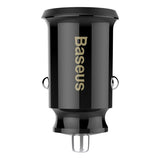 Incarcator Auto Baseus Grain, 10W, 2.4A, 2 x USB-A, Negru CCALL-ML01