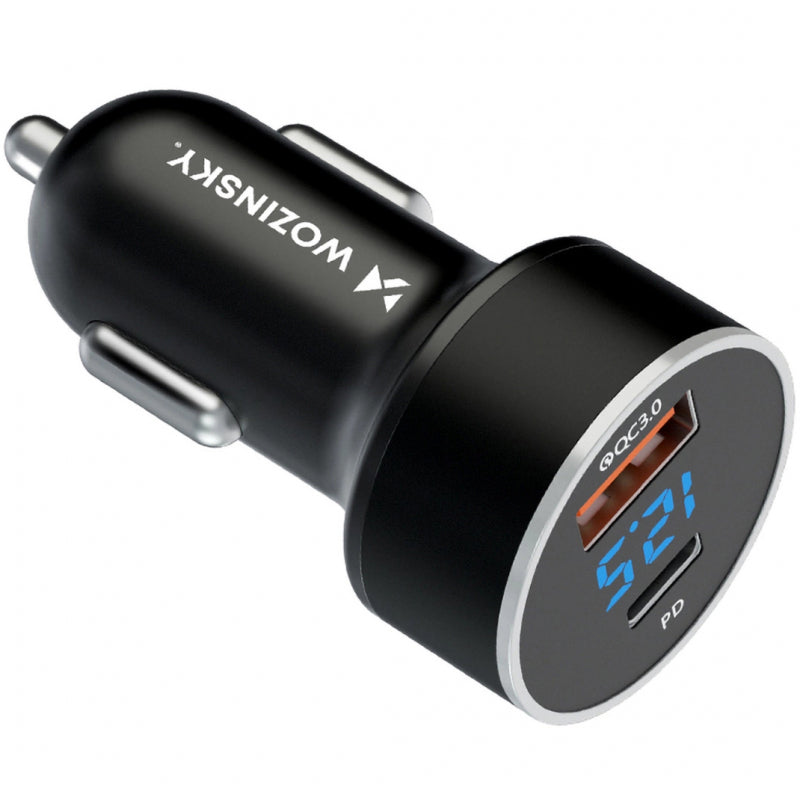 Incarcator Auto WZK WDCCAC, 36W, 3A, 1 x USB-A - 1 x USB-C