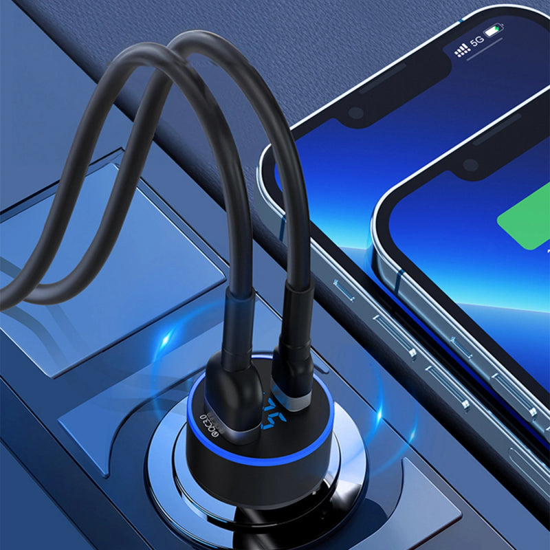 Incarcator Auto WZK WDCCAC, 36W, 3A, 1 x USB-A - 1 x USB-C