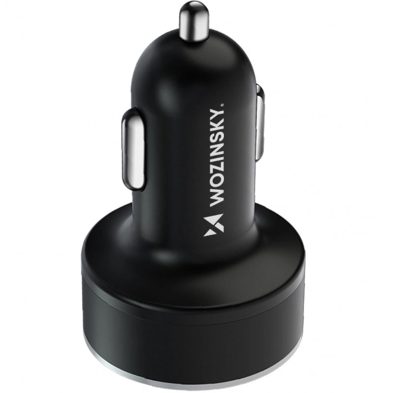 Incarcator Auto WZK WDCCB, 50W, 3A, 2 x USB-A - 2 x USB-C