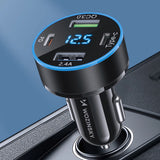 Incarcator Auto WZK WDCCB, 50W, 3A, 2 x USB-A - 2 x USB-C