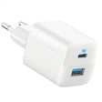 Incarcator Retea Anker 323, 33W, 3A, 1 x USB-A - 1 x USB-C, Alb A2331G21