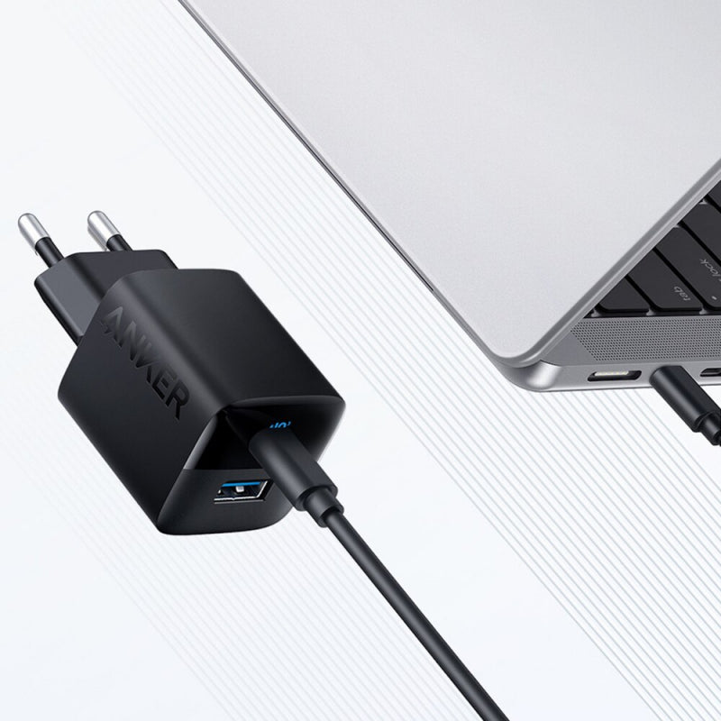 Incarcator Retea Anker 323, 33W, 3A, 1 x USB-A - 1 x USB-C, Negru A2331G11