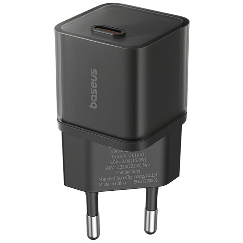 Incarcator Retea Baseus GaN5S, 30W, 3A, 1 x USB-C, Negru P10162504113-00