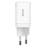 Incarcator Retea Baseus Super Si Pro, 30W, 3A, 1 x USB-A - 1 x USB-C, Alb  CCSUPP-E02