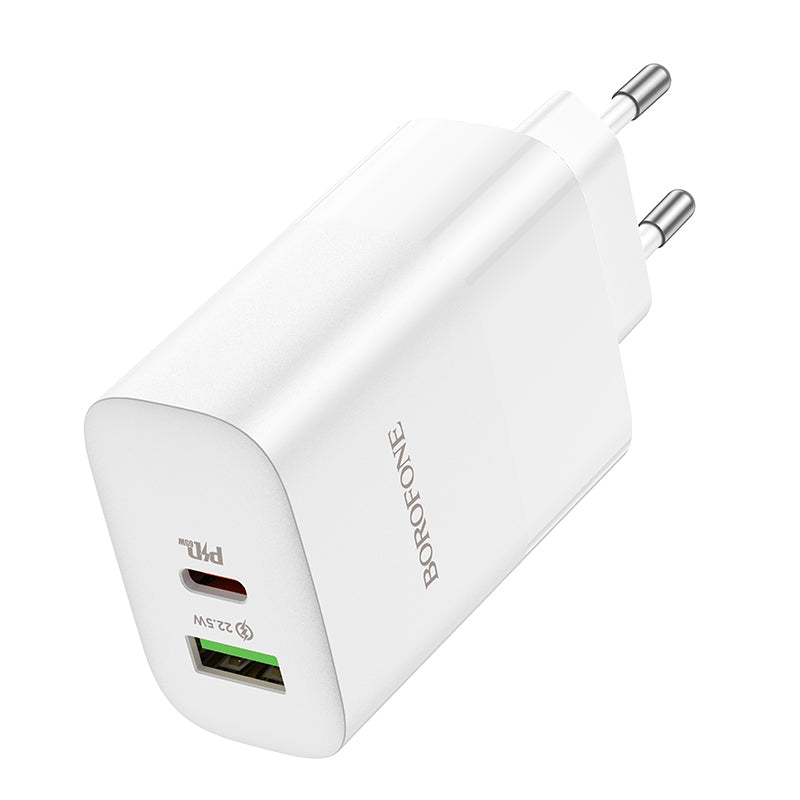 Incarcator Retea Borofone BN10, 65W, 5A, 1 x USB-A - 1 x USB-C