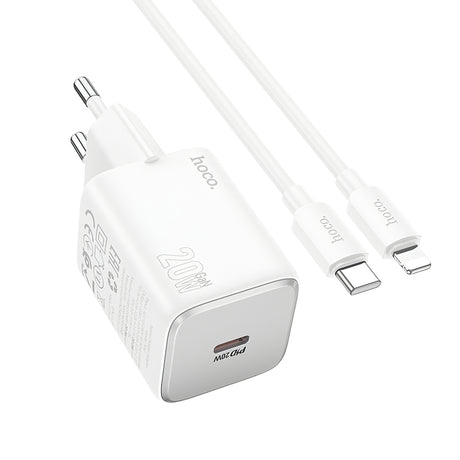 Incarcator Retea Cu Cablu Lightning HOCO N40, 20W, 3A, 1 x USB-C