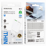 Incarcator Retea Cu Cablu USB-C Borofone BN25 Wish, 30W, 3A, 1 x USB-A - 1 x USB-C