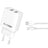 Incarcator Retea Cu Cablu microUSB Blue Power BPCE02M, 10W, 2.1A, 2 x USB-