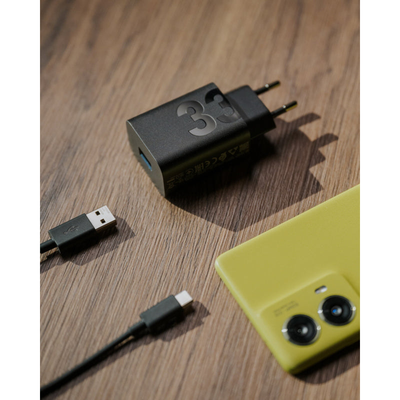 Incarcator Retea Cu Cablu USB-C Motorola TurboPower, 33W, 3A, 1 x USB-A, Negru PG38C06448
