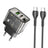 Incarcator Retea Cu Cablu USB-C HOCO N34, 20W, 3A, 1 x USB-A - 1 x USB-C