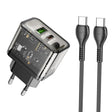 Incarcator Retea Cu Cablu USB-C HOCO N34, 20W, 3A, 1 x USB-A - 1 x USB-C