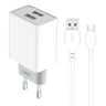 Incarcator Retea Cu Cablu microUSB XO Design L65, 12W, 2.4A, 2 x USB-