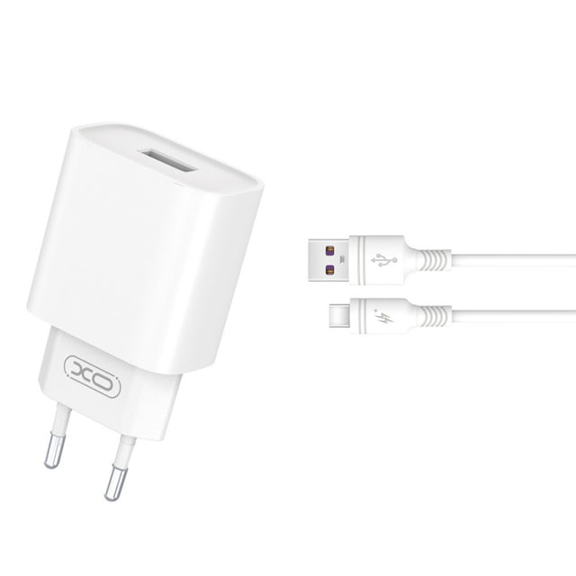 Incarcator Retea Cu Cablu USB-C XO Design CE02D, 18W, 3A, 1 x USB-