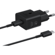 Incarcator Retea Cu Cablu USB-C Samsung, 25W, 3A, 1 x USB-C, Negru EP-T2510XBEGEU