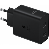 Incarcator Retea Cu Cablu USB-C Samsung, 50W, 3A, 2 x USB-C, Negru EP-T5020XBEGEU