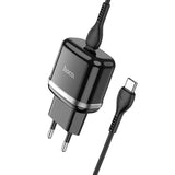 Incarcator Retea Cu Cablu USB-C HOCO Victorious N24, 20W, 3A, 1 x USB-C