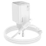 Incarcator Retea Cu Cablu Lightning HOCO N42, 45W, 3A, 2 x USB-C