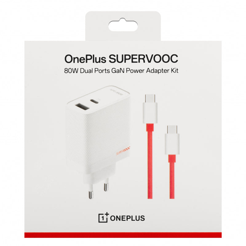 Incarcator Retea Cu Cablu USB-C OnePlus, 80W, 7.3A, 1 x USB-A - 1 x USB-C