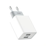 Incarcator Retea Cu Cablu microUSB XO Design L65, 12W, 2.4A, 2 x USB-