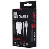 Incarcator Retea Cu Cablu microUSB MaXlife MXTC-01, 10.5W, 2.1A, 1 x USB-