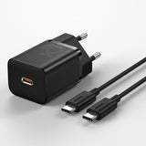 Incarcator Retea Cu Cablu USB-C Baseus Super Si, 25W, 3A, 1 x USB-C, Negru TZCCSUP-L01