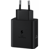 Incarcator Retea Cu Cablu USB-C Samsung, 50W, 3A, 2 x USB-C, Negru EP-T5020XBEGEU