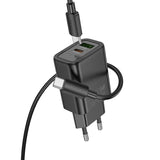 Incarcator Retea Cu Cablu USB-C HOCO N63, 30W, 3A, 1 x USB-A - 1 x USB-C