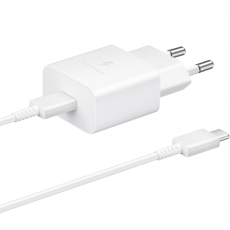 Incarcator Retea cu Cablu USB-C Samsung, 15W, 2A, 1 x USB-C, Alb EP-T1510XWEGEU